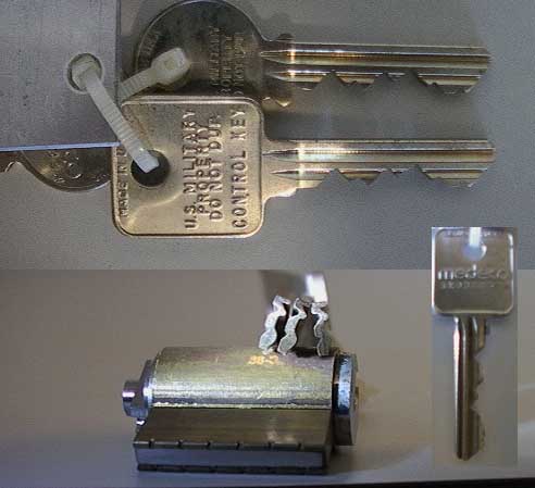 Sargent & Greenleaf S&G 831B High-Security Military Padlock with Medeco  Core